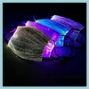 Feestmaskers Halloween Fashion Glowing Mask met PM2.5 Filter 7 kleuren Luminous Led Face For Christmas Festival Maskerade Rave Drop Otpof