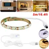 Strings Smart Dimable Pir Motion Sensor LED Strip Lichten SMD2835 USB Trap Kast Kast Lamp Slaapkamer Decoratie Binnenverlichting