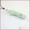 Pendant Necklaces Pendants Jewelryfashion Design Womens Beautif White/Blue/Green China Porcelain Whistle Simple Gift Necklace 6Pcs D Dhfts