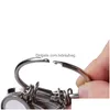 Keychains Lanyards Fashion DIY PO Frame Sublimation Blank Thermal Transer Round Sqaure Designer Keychain for Woman Man Car Key Ri DHH8X