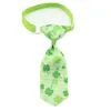 Dog Apparel Clover cat dog pet bow tie Irish St. Patrick's Day cat dog clover bow