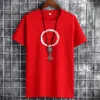 T-shirty męskie Jfuncy Summer Cotton T-shirt luźne duże rozmiar krótkie tshirty okrągłe szyję harajuku prostocie top męskie T-shirt Y2302