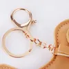 Keychains Fashion Creative PU Leather Pet Dog Keychain Men And Women Lovers Cute Car Bag Ornament Jewelry Accessories Gift