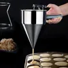 Outras ferramentas de cozinha Bather Funil Aço inoxidável Dispensador Dispensador Cupcake Waffle Bolo Dough Misturador de panqueca portátil 230201