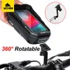 Dziki człowiek Sokaniery 360 ° Rotowable Rower Hebraker Uchwyt 6.9in Wodoodporny telefon torba dotykowa MTB Akcesoria rowerowe 0201