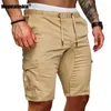 Men's Shorts Mountainskin Military Cargo Shorts Summer Shorts Men Elastic Drawstring Fitness Work Casual Breathable Short Pants MT G230131