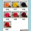 Decoratieve bloemen kransen 8 cm 22colors Silk Rose kunstmatige bloemhoofden Hoge kwaliteit DIY voor bruiloft Arts Wall Arch Bouquet Deco OT0CW