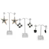 Pochettes à bijoux 3 pièces, Mini présentoir de boucles d'oreilles en acrylique, support de rangement pour clous d'oreilles