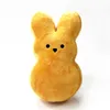 wholesale Sublimación Easter Bunny Peeps Party Supplies peeps felpa Bunny Rabbit Dolls Simulación Animal de peluche para niños Regalo Almohada suave