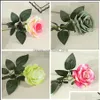 Finto Floreale Verde Singolo Beautif Rosa Peonia Fiori Di Seta Artificiale Bouquet Fai Da Te Casa Festa Primavera Decorazione Di Nozze Matrimonio F Dhuw5