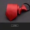 Cravates d'arc de haute qualité 2023 Mode Hommes Travailleur d'affaires Zipper 7cm Cravate rayée Cravates de mariage pour les designers avec boîte-cadeau