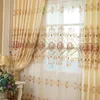 Curtain Modern European-style Curtains For Living Room Bedroom Semi-shading Water-soluble Embroidery Tulle Fabric