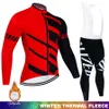 Radfahren Jersey Sets Bike Winter Thermal Fleece Langarm Fahrrad Kleidung MTB Tragen Maillot Ropa Ciclismo 221201