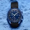 الساعات البلاستيكية مون رجال الوظيفة الكاملة Quarz Chronograph Mission to Mercury 42mm Nylon Luxury Watch Limited Edition Master Wristwatches Mn006