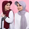 Etnische kleding moslim chiffon hijab met honkbal pet voor vrouwen zomersport met hijab sjaal gemakkelijk slijtage onmiddellijke causale hijabs meisje