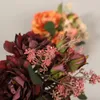 Fleurs décoratives branche de rose artificielle pour bricolage bouquet de mariage centres de table arrangements floraux fête maison vie décorations de rome
