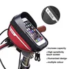 Panniers S防水タッチスクリーン自転車電話ホルダーポータブル多機能さまざまなスタイルバッグ自転車アクセサリー0201