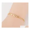 Charm Bracelets Butterfly Bracelet Adjustable Gold For Women Sier Fashion Party Wedding Bridal Jewelry Drop Delivery Otpxq