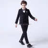 Abiti di marca Fiori Ragazzi Abito formale Matrimonio studente universitario Tuxedo Abito Gentleman Bambini Giacca Gilet Pantaloni 3 pezzi cerimonia Costume 230131