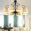 Pendant Lamps European Style Village Living Room French Fabric Retro Light Lights