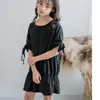 女の子の4〜16年新しい2022幼児夏の女の子キッズエレガントな赤ちゃんかわいいドレスボウコットン服＃8510 0131