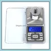 Balances de pesée Mini balance électronique numérique Bijoux Peser Nce Pocket Gram Affichage Lcd 500G / 0.1G 200G / 0.01G avec emballage de vente au détail Dro Otd09