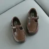 Flat Shoes Vintage Toddler Boy Leather School Party England Style Baby Boys Dress Fashion Buckle stiliga barn E06214