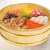 Sushi gereedschap rijst houten kom emmer kuip mengen hangiri oke hout Japanse doos kleine servingsteamertray container mandplaat grote 230201