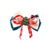 Clipes de cabelo Barrettes femininos de Natal Barrette Ribbon Bowknot Tree Papai Noel Duck Tip Hairpin Lady Acess￳rios Droga Droga Judeu Dhy4f