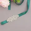 Wedding Sashes S369 Diamond Bride Belt Dress Accessories Formal Bridal Sash With Pearl Handmade Rhinestone Women For Prom Dresses