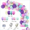 Party Decoration 157Pcs/Set Color Balloon Chain Set Balloons Garland Arch Kit Latex Birthday Decor Wedding Drop Delivery Home Garden Dhgqa
