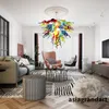 Western Style Pendant Lamps Hand Blown Glass Chandelier Dale Chihuly Style Art CE/UL Borosilicate Murano Style Glass Chandelier Home Ceiling Chandelier LR1102