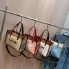 Totes Rainbow Tote Tassen Luxures Designer Dames Custom Brand Handtas Dames Lederen Goudketen Crossbody Zwart Wit Pink Schouderkoppeling Mini Groothandel