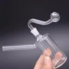 2pcs 10mm femelle verre brûleur à mazout Bong narguilé conduites d'eau avec épais Pyrex Heady Recycler Dab Rig Ashcatcher Bongs avec tuyau de brûleur à mazout mâle