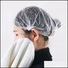 Duschkappen 100 St￼cke Einweg plastik wasserdichte Kopfbedeckung El Haarf￤rbem￤uschen Cap Beauty Salon Drop Lieferung Hausgarten Bad Ba dhy7t