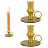 Świece 2PCS/4PCS Żelazny świecznik kuchenny stół jadalny ślub z uchwytem Dekor Home Decor Prosty do filaru Taper Holder