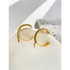 Hoop kolczyki modne metalowe łańcuch dla kobiet dziewczęta 2023 Fahsion Oorbellen Grappig Design Earring Prezent Akcesorium