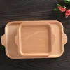 Platos de madera japonesa para servir, postre de fruta, plato para pastel, bandeja decorativa para desayuno, herramienta de accesorios para el hogar