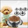Inne materiały dla zwierząt domowych pies ze stali nierdzewnej pies kota miska nisclip podajnik zwierząt domowych