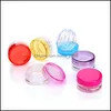 Bouteilles d'emballage Petit récipient d'échantillon Pots de maquillage Bouteille vide de voyage en plastique 3G 5G Boîte transparente Crème cosmétique L 5 ml Pots Eyesh Ot6X8