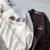 メンズパーカースウェットシャツinxyz 2023秋のファッションフリースプルオーバーカジュアルレトロレトロルーズプラスサイズスウェットシャツ女性用暖かいトップ
