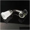 Smoking Pipes Clear 14Mm Female Glass Bowls Tobacco Herb Bowl Pyrex Thick Pipe For Dab Rig Percolater Bong Adapter Transparent Bent Dhhja