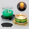 Candle Holders Wax Candles Stand Table Decoration Pedestal Wedding & Birthdays Party Decor Cup Iron Plate Holder