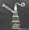 Nouvelle arrivée dab rig verre bong inline Matrix cage à oiseaux perc recycleur Bongs épais 14mm verre cendrier bong avec tuyau de brûleur à mazout en verre