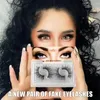 Faux cils 1 paire femmes beauté longs outils d'extension des yeux faits à la main Faxu vison naturel 3D