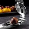 Other Kitchen Tools Creative Gadget Stainless Steel 2in1 Cutting Fast Chestnut Clip Nutcracker Shelling Nut Can Opener 230201