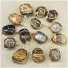 Charmes Chakra Pierre Naturelle À La Mode Assortiment De Fil Enroulé Druzy Irregar Agate Cristal Forme Pendentifs Diy Colliers Bijoux Makin Dhgarden Dhpkr