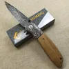 8.6 '' Coltello pieghevole Coltello da caccia Sopravvivenza Coltello tascabile da campeggio Coltello da esterno portatile Coltelli tattici Strumento coltello damasco