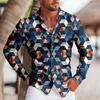 Chemises habillées pour hommes printemps été mode sport hommes fête rassemblement ligne chemise revers bouton décontracté violet à manches longues haut 2023