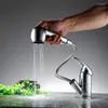 Kitchen Faucets Black Single Lever Faucet Pull Out Sprayer Prep Basin Sink Bar Taps Brushed Bathroom